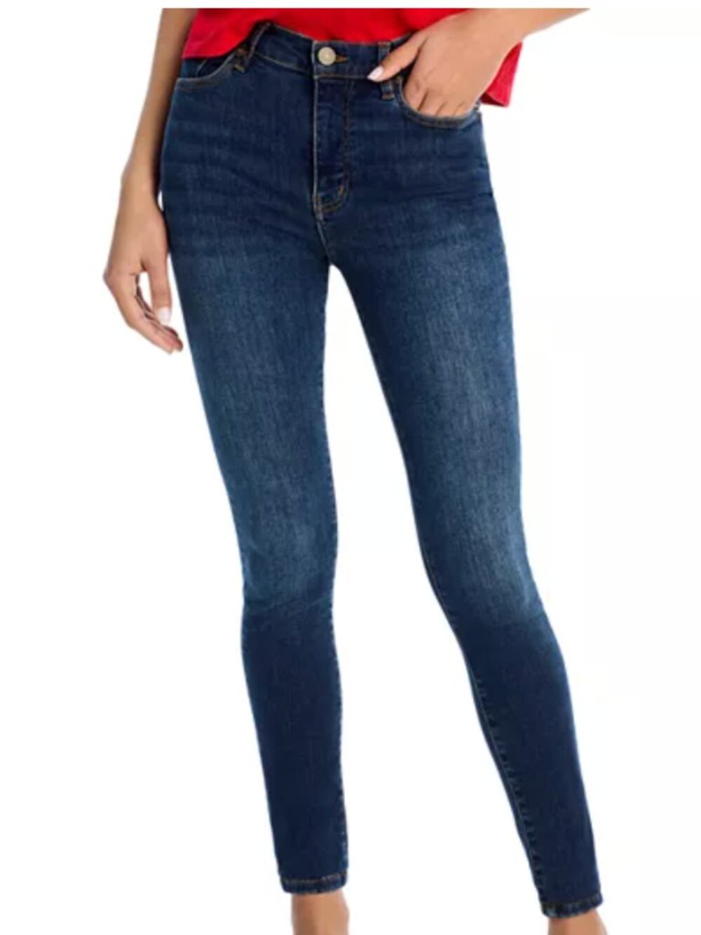 FRAME The Alix High Rise Skinny Jeans in Flaunt